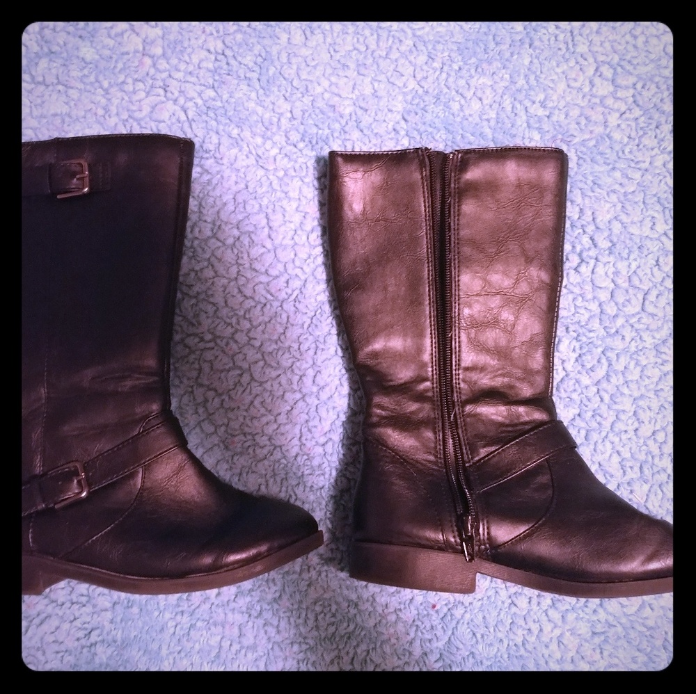 Girls Black Boots